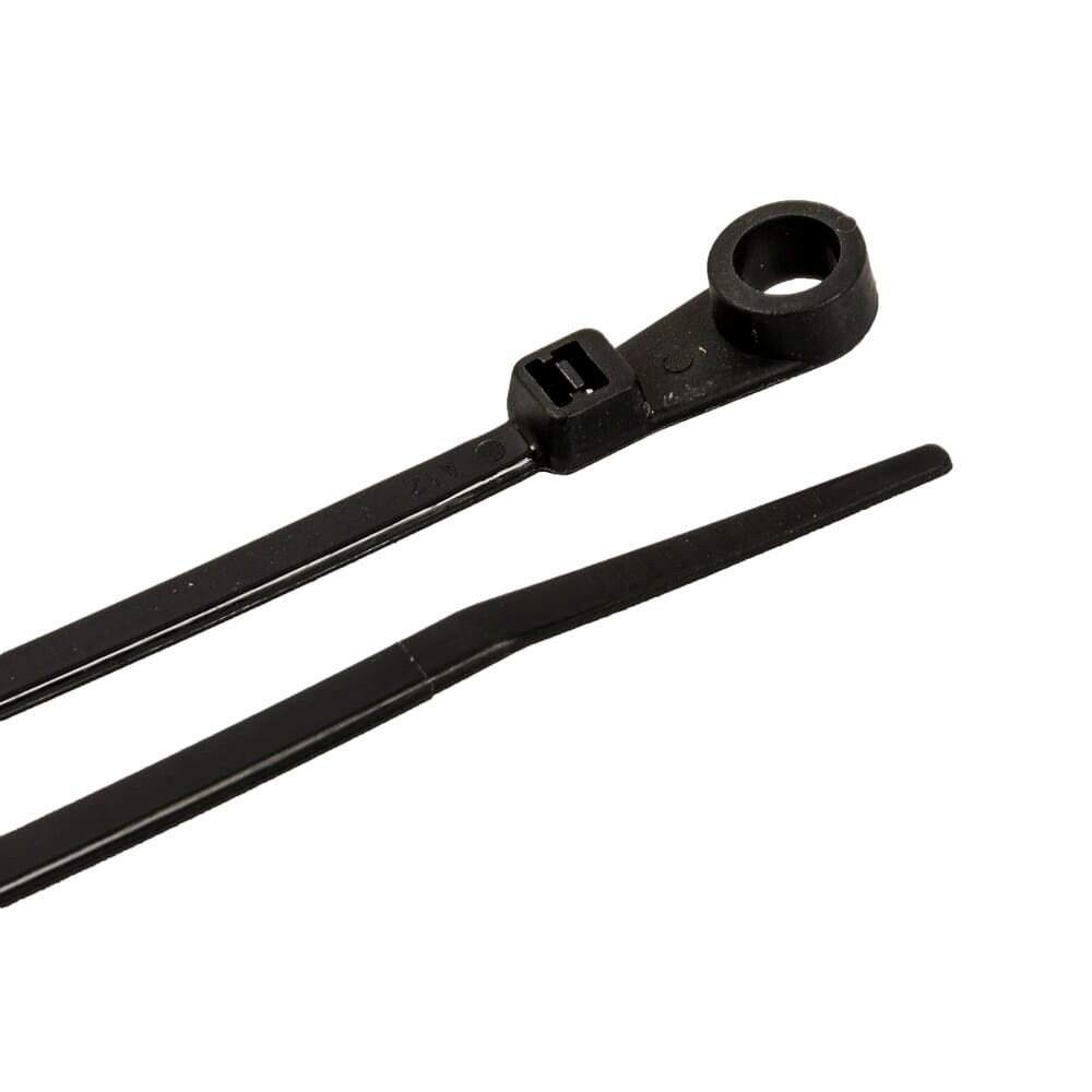 62103 Cable Ties, 6-1/2 in Black L